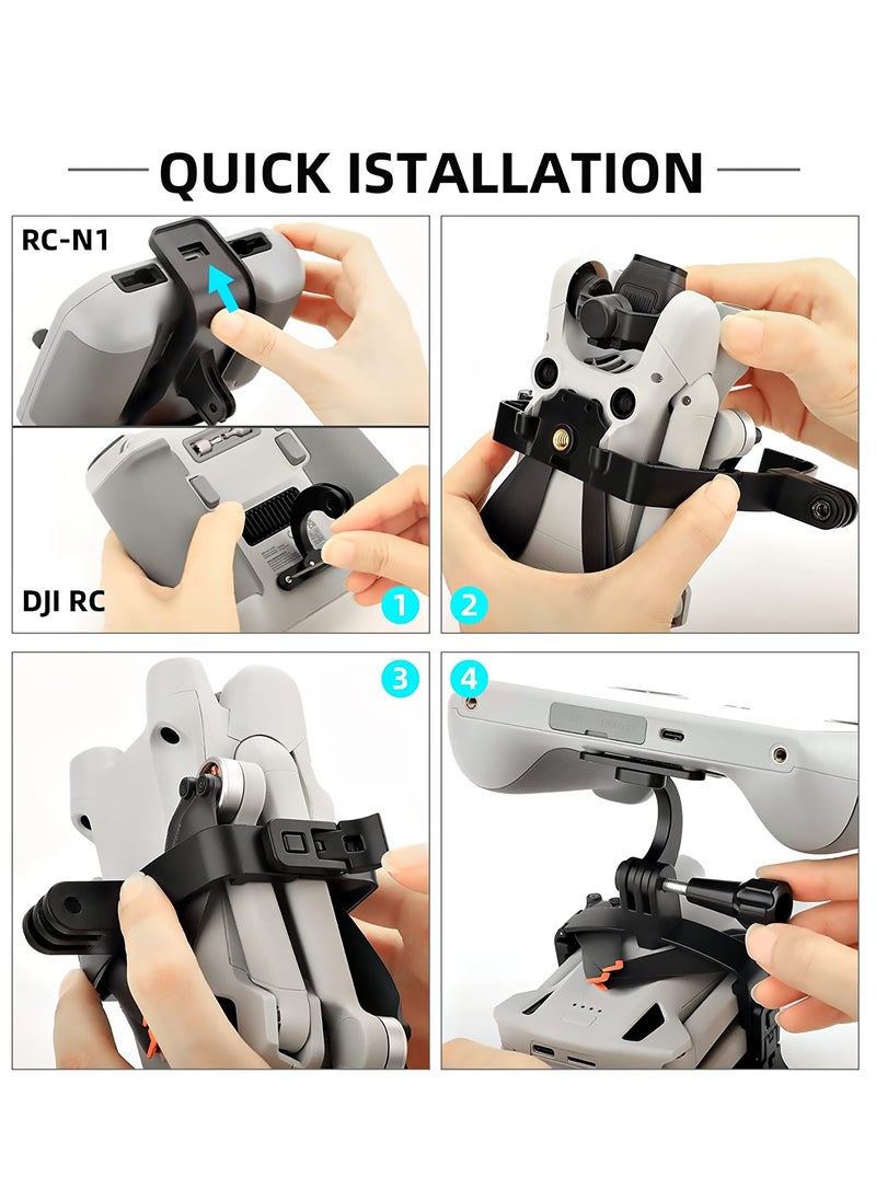 Generic - Drone Adapter Holder, Portable Drone Shooting Extended Adapter Handheld Mount Bracket Drone Upgrade Parts Camera Drone Mount Compatible with DJI RC Mini 3 Pro - Image 1