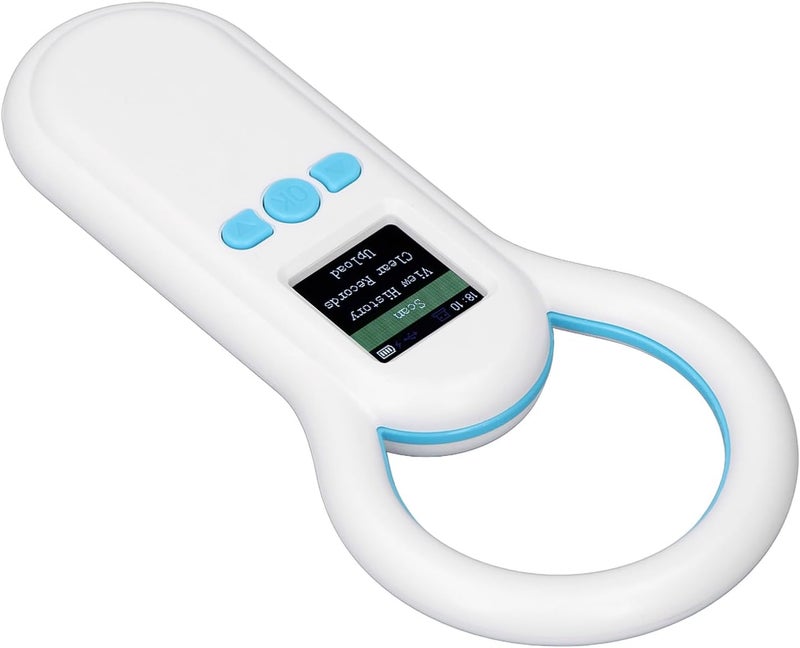Pet Microchip Scanner, 134.2Khz Portable Animal Ear Tag ID Reader with 1.44" TFT Display, 500 Records Storage, USB & Wireless for Pets & Livestock - Image 1