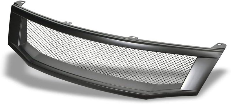 TLAPS Matte Black T-R Aluminum Mesh Front Bumper Grill for 2008-2010 Honda Accord Sedan - Image 1