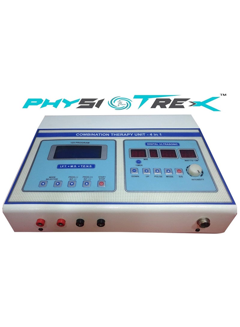 PHYSIOTREX جهاز PHYSIOTREX المدمج للعلاج الطبيعي (4 في 1) بتقنيات IFT وTENS وMS وUS – متعدد الألوان، ضمان لمدة عام واحد - Image 3