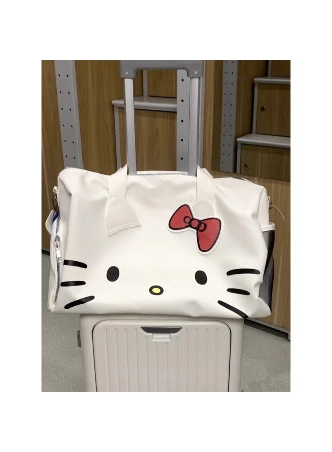 HelloKitty Travel Bag Female High School Student Bag Cartoon University Junior High School Student Shoulder Handbag Crossbody Bag-Specifications:Blue Shoulder Strap-Color:Standard  - Image 5