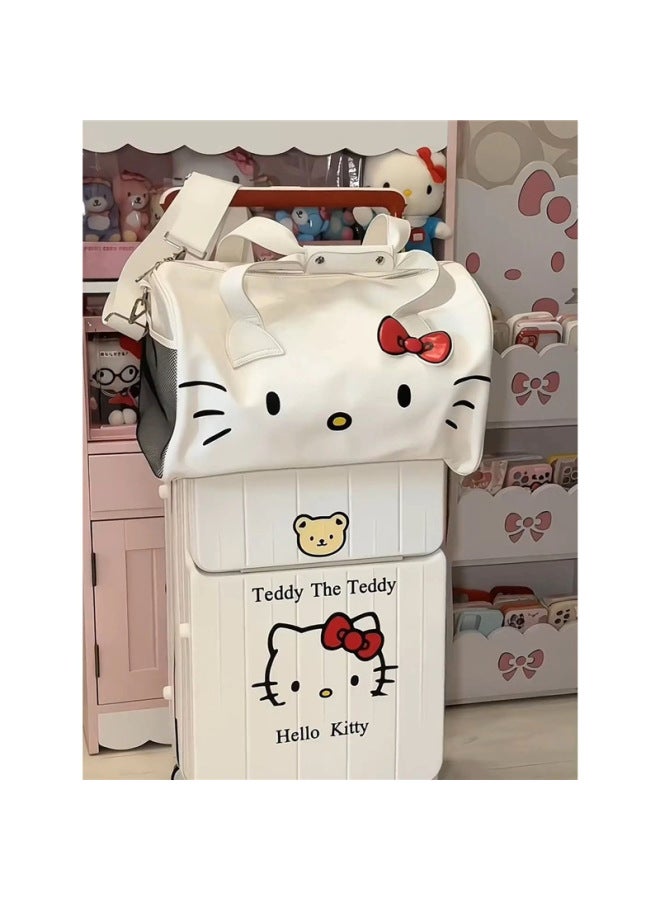 HelloKitty Travel Bag Female High School Student Bag Cartoon University Junior High School Student Shoulder Handbag Crossbody Bag-Specifications:Blue Shoulder Strap-Color:Standard  - Image 2