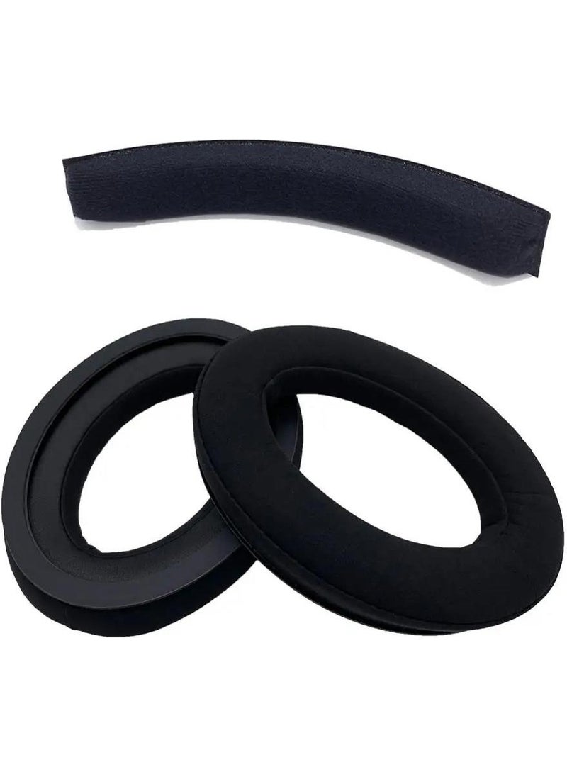 Schulzz - Sennheiser HD598 HD598 Cs HD598SE HD 598 Sr HD518 HD558 HD595 HD599 HD569 HD579 Compatible Black Headphone Pad and Headband - Image 1