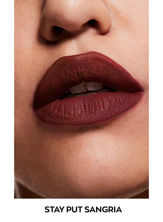 AVON Power Stay Liquid Lip - Stay Put Sangria 6ml - Image 2