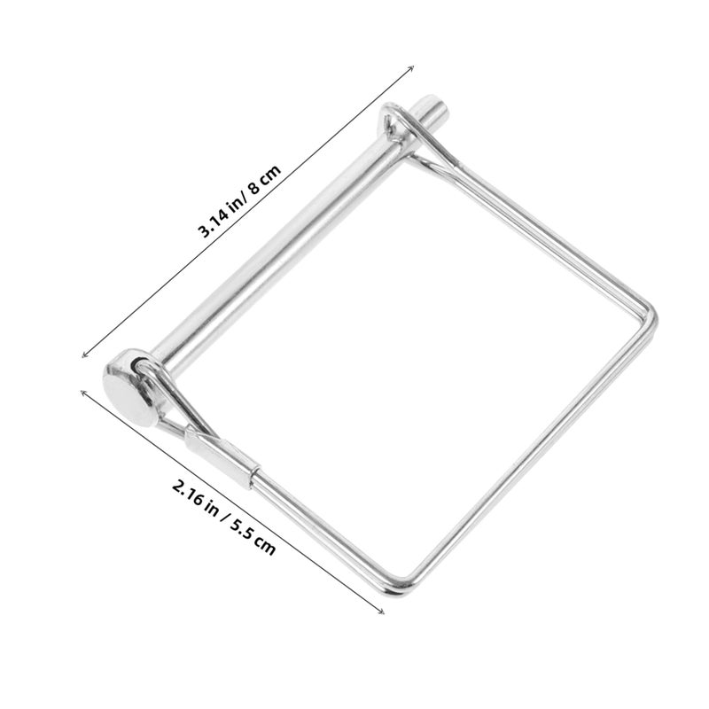 8Pcs Galvanized Steel Towing Trailer Safety Coupler Pin Locking Pins Secure Shaft Lock - Image 3