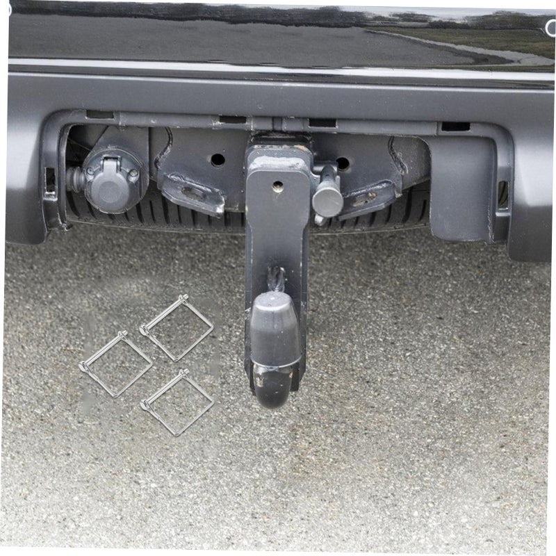 8Pcs Galvanized Steel Towing Trailer Safety Coupler Pin Locking Pins Secure Shaft Lock - Image 4