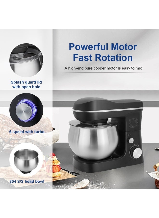 Silver Love Electric Stand Mixer CX-6081 – 7L Large Capacity Mixer with 6-Speed Precision Control Create bakery-quality recipes at home using this efficient mixer. The large stainless steel bowl and adjustable speed settings provide excellent control for kneading dough, whisking eggs, whipping cream, and blending ingredients evenly. - Image 2