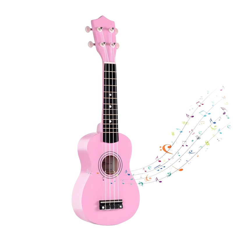Jakeloo 21 Inch Wooden Kids Toddler Child Children Acoustic Guitar Musical Instruments Ideal for 39 Year Old Boys Girls Gifts Pink - Image 2