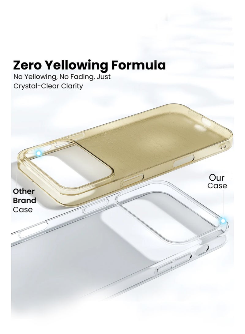 For Apple iPhone 17 Pro - Transparent Silicone Drop-Proof Clear Protective Phone Cover - Transparent - Image 5
