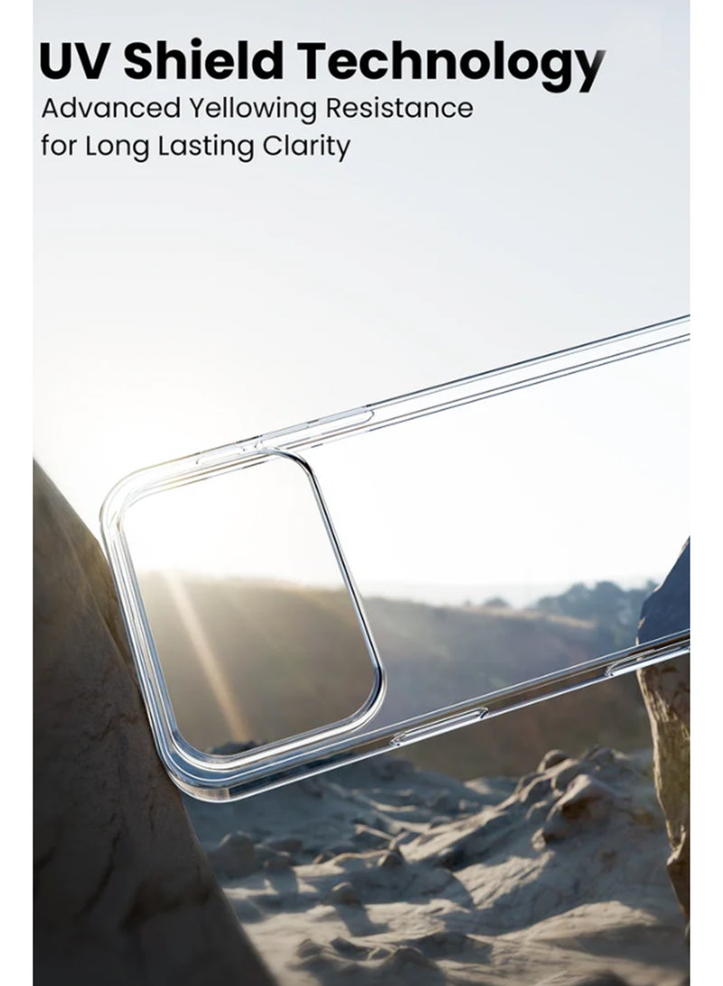 For Apple iPhone 17 Pro - Transparent Silicone Drop-Proof Clear Protective Phone Cover - Transparent - Image 3