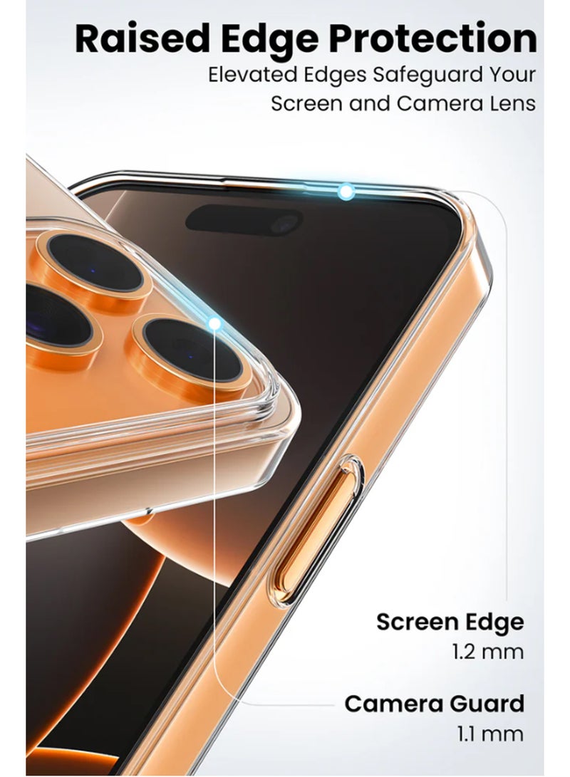 For Apple iPhone 17 Pro - Transparent Silicone Drop-Proof Clear Protective Phone Cover - Transparent - Image 4