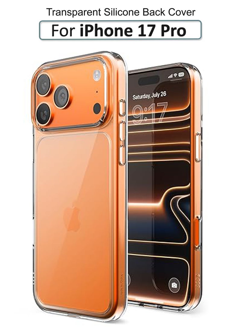 For Apple iPhone 17 Pro - Transparent Silicone Drop-Proof Clear Protective Phone Cover - Transparent - Image 1
