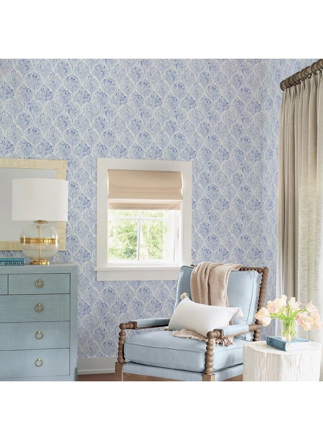 Simon&Siff Modern Wallpaper Peel and Stick Boho Contact Paper Blue Geometric Wallpaper Removable Waterproof Self Adhesive Wall Paper for Bedroom Cabinets Decor 120" x 17.3" - Image 3