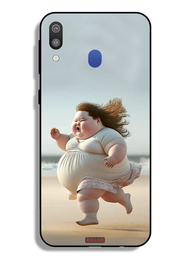 Tolwak Samsung Galaxy M20 Protective Case Cover Fatty Baby Girl Running - Image 2