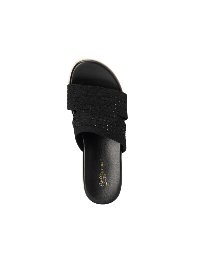 Bata Comfit Embellished Slip-On Sandals