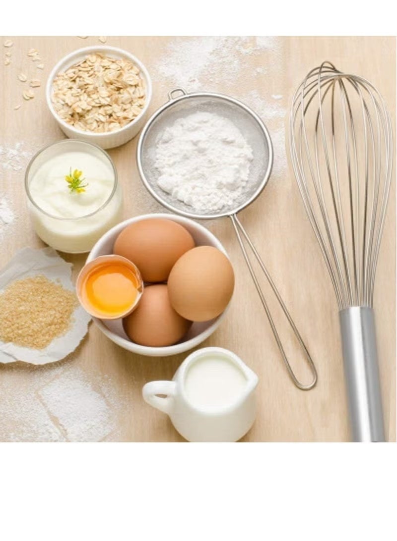 Generic Stainless Steel Hand Whisk – Durable Manual Egg Beater for Mixing Eggs, Cream, Sauces & Light Batter – Easy-to-Clean Kitchen Whisk with Comfortable Handle - Image 4