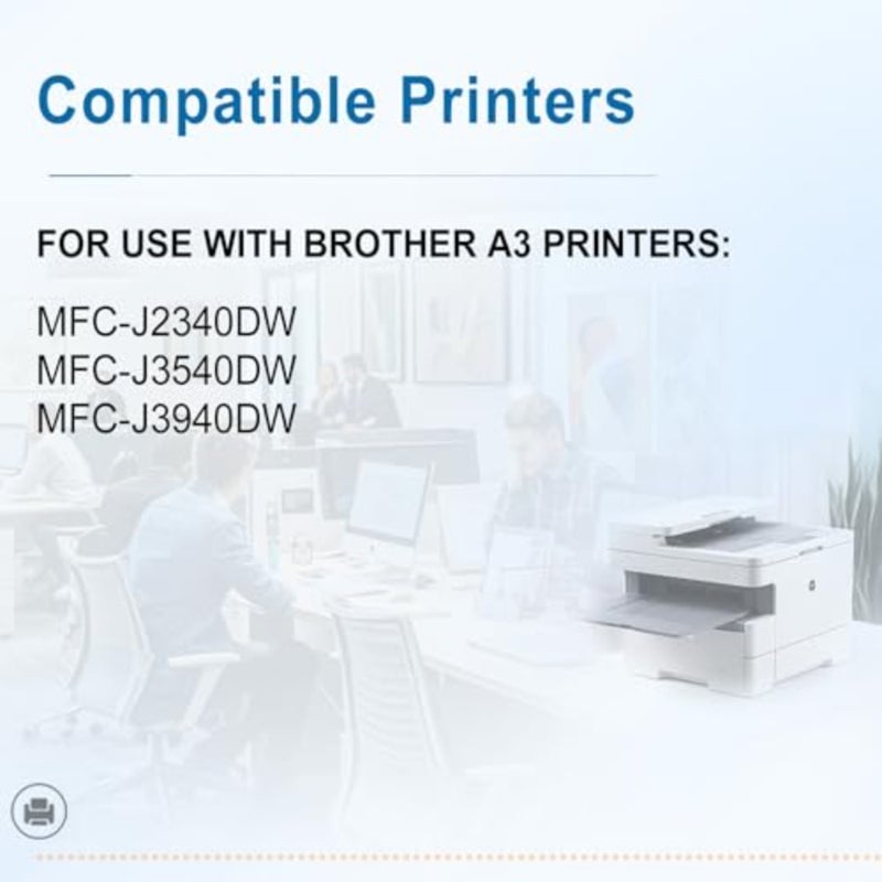 LC472 High Capacity Ink Cartridge Compatible for Brother LC472 LC-472 Ink Cartridges for Brother MFC-J2340DW MFC-J3540DW MFC-J3940DW Printers 4 Pack Black Cyan Magenta Yellow - Image 2