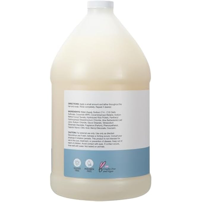 ginger lily farms SALON FORMULA VA-VA VOLUME PRO VOLUMIZING SHAMPOO FOR FINE HAIR, 100% VEGAN & CRUELTY-FREE, 1 GALLON (128 FL OZ) REFILL - Image 3