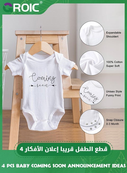 Custom Baby Onesie Personalized Pregnancy Announcement Bodysuit - Custom Name & Date Baby Onesie 0-3 Months Baby Announcement Gift-952365