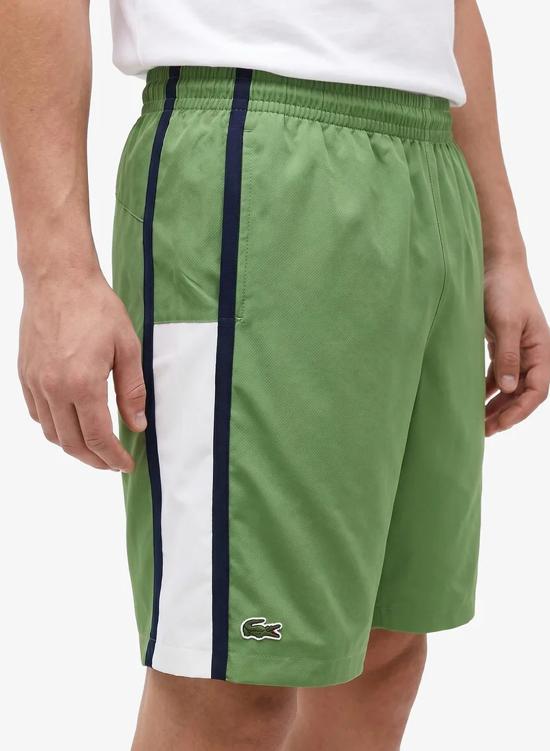 Lacoste  Lightweight Colour-Block Stripe Tennis Shorts for Men | Best Price UAE