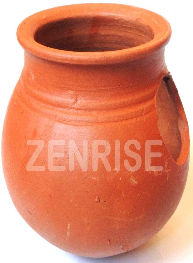 ZENRISE بيت طيني من زينرايز للببغاوات وطيور الحب، مصنوع من الطين، لوضع البيض والتكاثر في القفص والشرفة (15 سم، بني محمر) - للاستخدام الداخلي، قطعتان - Image 5