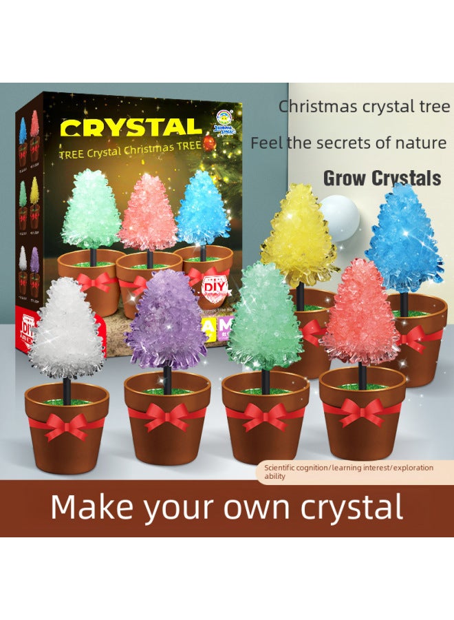Children's Chemistry Experiment Crystal Flower Planting DIY Experiment Suit Parent-child Science Experiment Magic Crystal Tree-Specifications:510 Ordinary Grain Growth Crystal Planting 6 Pieces (6 Colors Each 1)  - Image 2
