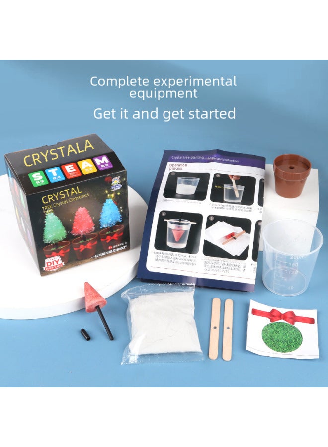 Children's Chemistry Experiment Crystal Flower Planting DIY Experiment Suit Parent-child Science Experiment Magic Crystal Tree-Specifications:510 Ordinary Grain Growth Crystal Planting 6 Pieces (6 Colors Each 1)  - Image 4