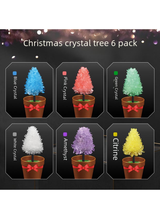 Children's Chemistry Experiment Crystal Flower Planting DIY Experiment Suit Parent-child Science Experiment Magic Crystal Tree-Specifications:510 Ordinary Grain Growth Crystal Planting 6 Pieces (6 Colors Each 1)  - Image 5