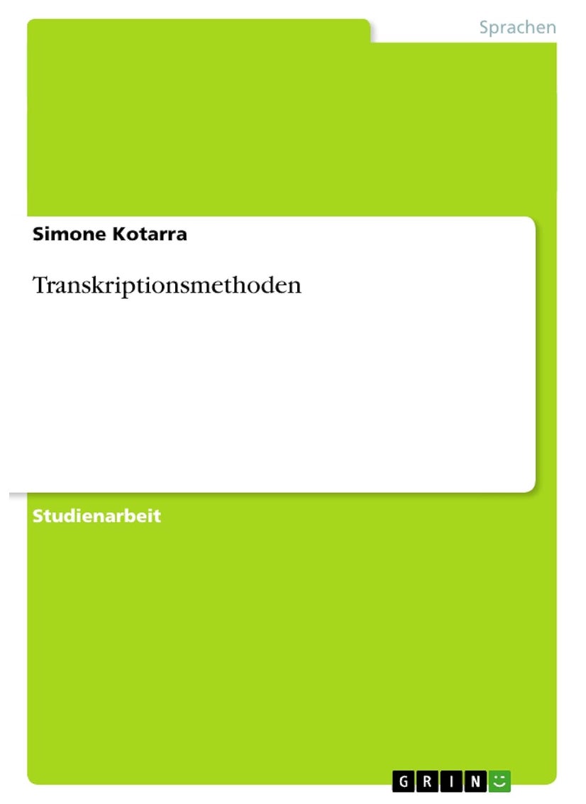 Transkriptionsmethoden 