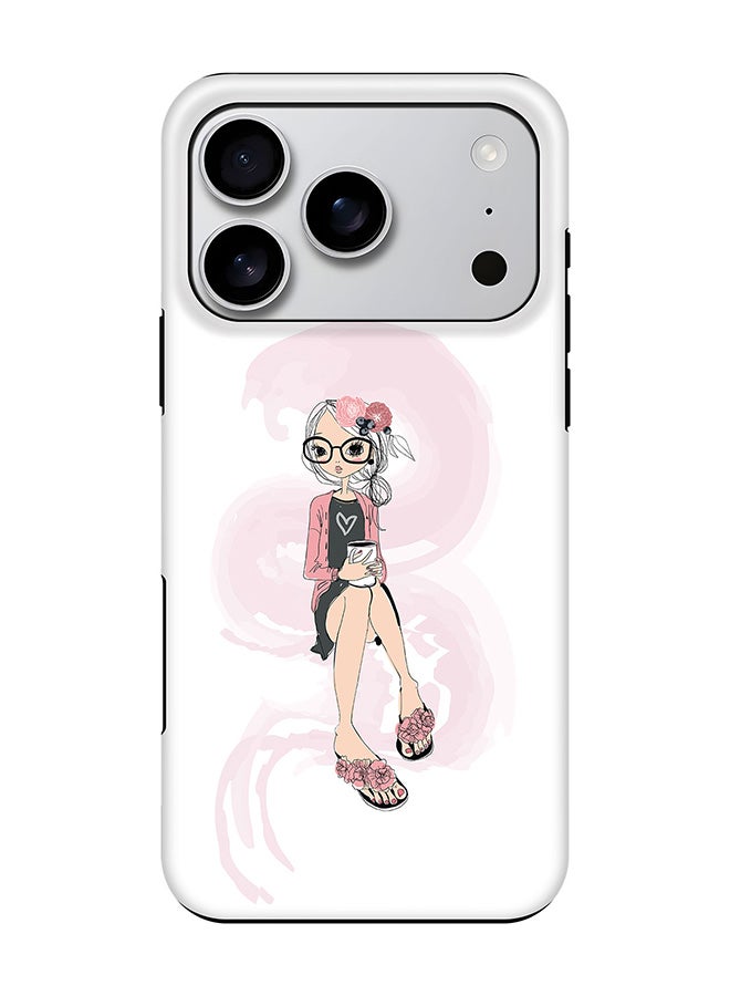 Stylizedd Tough Pro Magnetic Case for iPhone 17 Pro, Dual Layer hybrid PC + TPU Mobile Cover Matte - Nerdy Cute