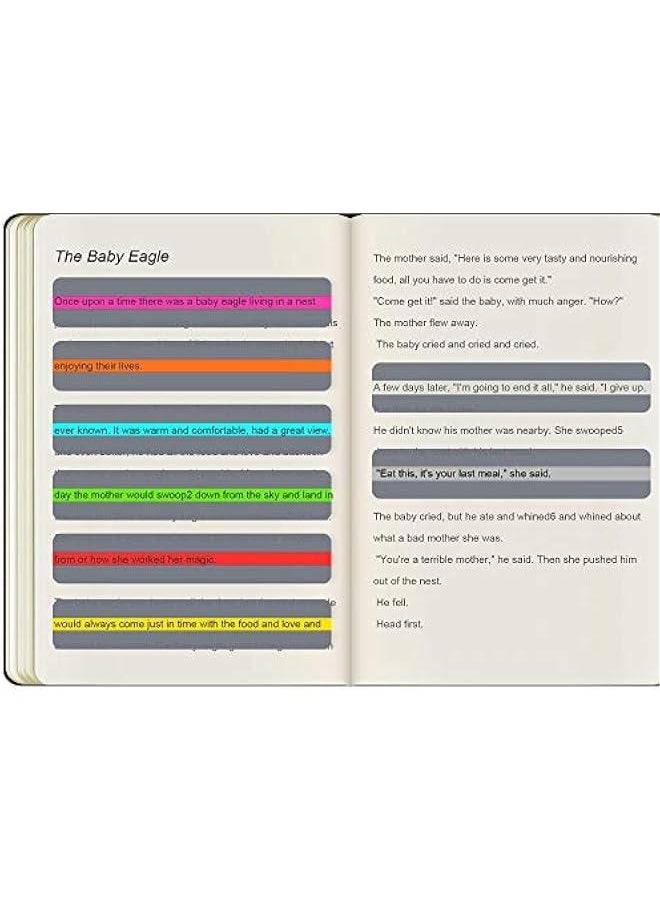 Arabest - Guided Reading Strips Colored Overlay Highlight Bookmarks for Dyslexia Support Crystal Children and Teaching Assistants - Image 1