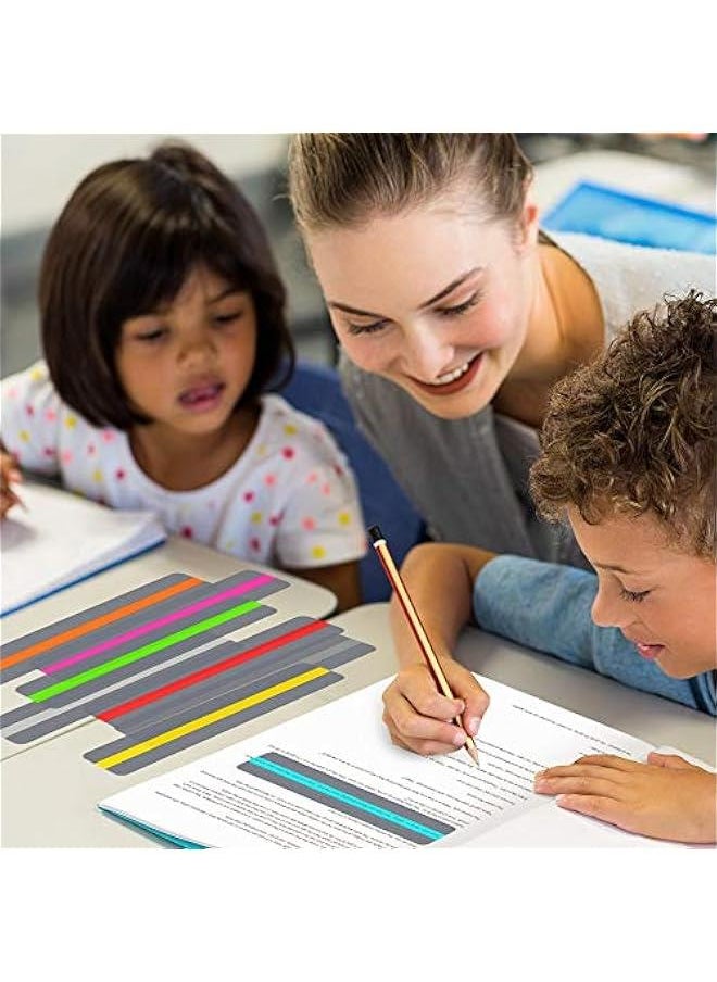 Arabest - Guided Reading Strips Colored Overlay Highlight Bookmarks for Dyslexia Support Crystal Children and Teaching Assistants - Image 1