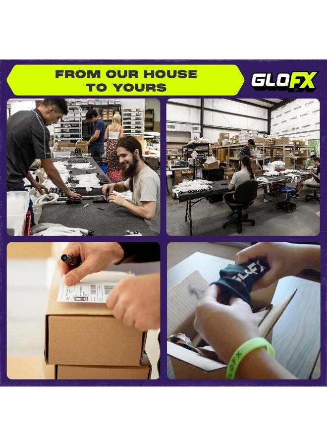 GloFX 8-LED Double Rave Orbit: X Dual Light Assorted Colors - Image 4