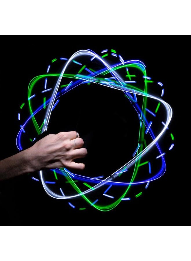 GloFX 8-LED Double Rave Orbit: X Dual Light Assorted Colors - Image 1