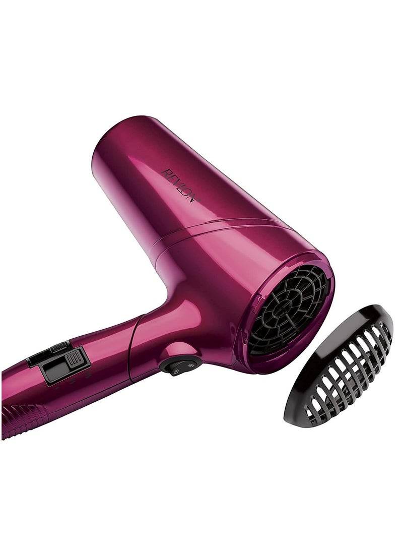 Revlon Frizz Fighter Hair Dryer, 2200 Watts, 2 speed and 3 heat setting, folding handle. Cool shot button. Pink 22.5 x 10 x 27cm - Image 2