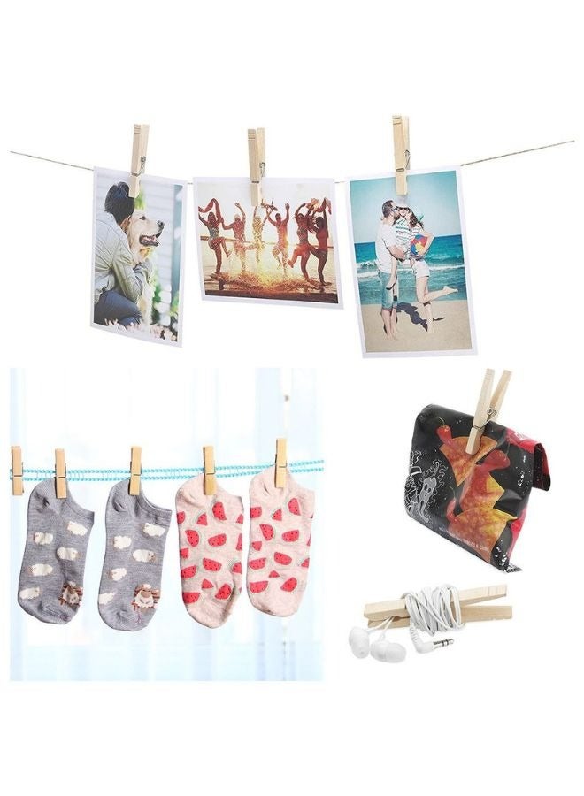 9Pcs of Small Wooden Drying Clips - Image 4
