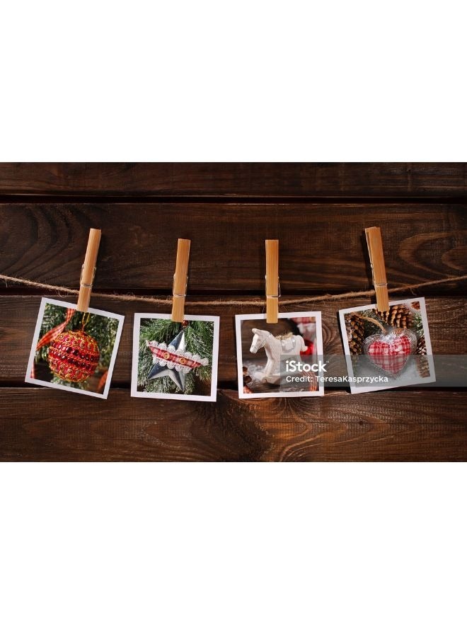 9Pcs of Small Wooden Drying Clips - Image 3