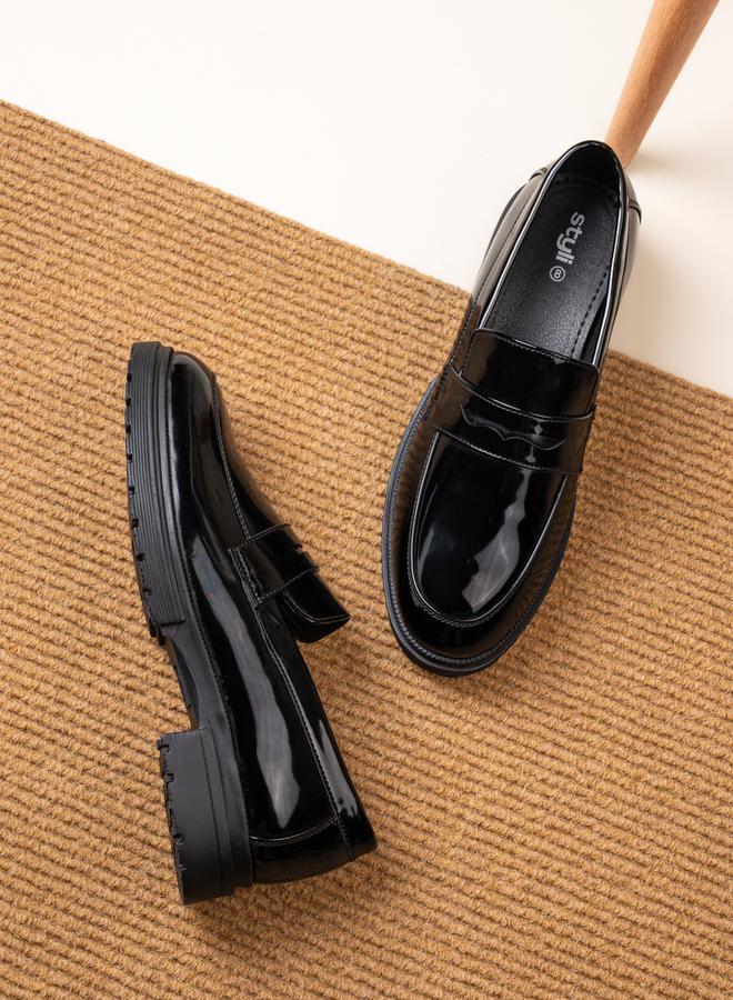 Styli Oxford Chunky Sole Slip On Loafers  - Image 1