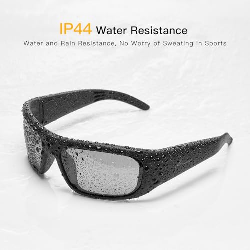 OhO sunshine OHO Ultra-Thin Lightweight Sports Camera Sunglasses, 24MP Camera, 1080P Video, Record-While-Charging, Water Resistant UV400 Lens - Image 5