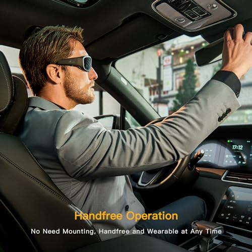 OhO sunshine OHO Ultra-Thin Lightweight Sports Camera Sunglasses, 24MP Camera, 1080P Video, Record-While-Charging, Water Resistant UV400 Lens - Image 4