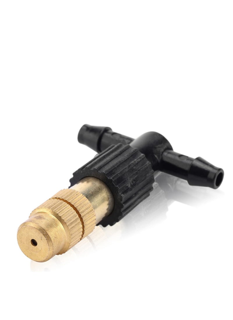 KASTWAVE - Three-Way Atomizing Nozzle, with Drip Irrigation Connector for 1/4 inch Drip Irrigation Tubing, Adjustable Sprinkler Drip Irrigation Mister Kit, for Outdoor Cooling System,  Irrigation, 20Pcs - Image 1