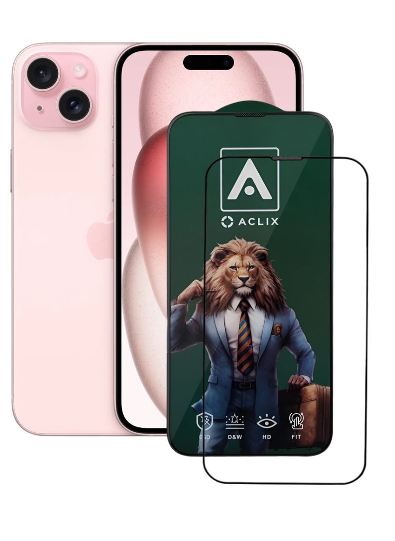 أكاليكس جودة عالية، واقي شاشة لهاتف آيفون 15 - Image 1