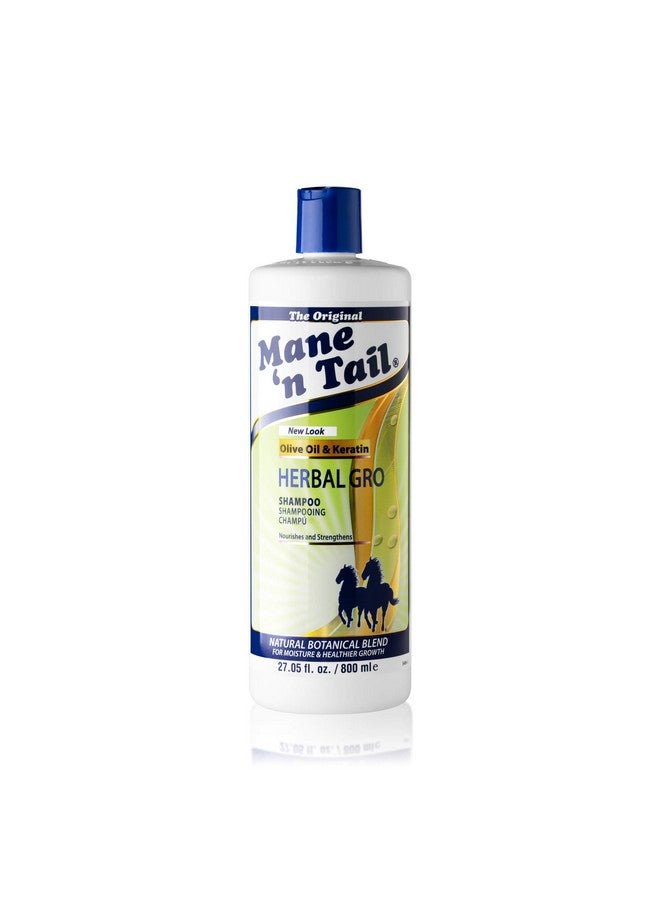 Mane 'n Tail Herbal Gro Shampoo And Conditioner Olive Oil Infused 27.05 Ounce Each - Image 4