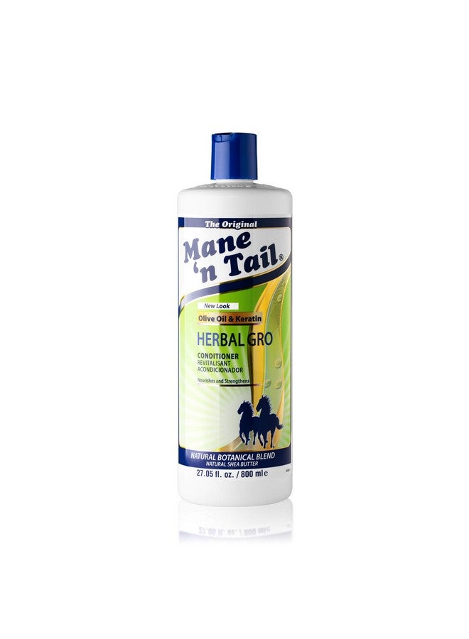 Mane 'n Tail Herbal Gro Shampoo And Conditioner Olive Oil Infused 27.05 Ounce Each - Image 5