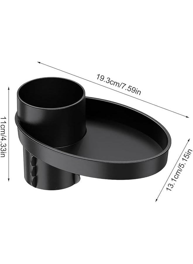 HOOKOR Car Seat Tray, Car Seat Cup Holder Snack Tray, Car Travel Tray for Kids, Rotating Car Seat Cup Holder Snack Tray, Car Seat Food Tray for Toddler, Car Accessories for Kids Travel  - Image 2