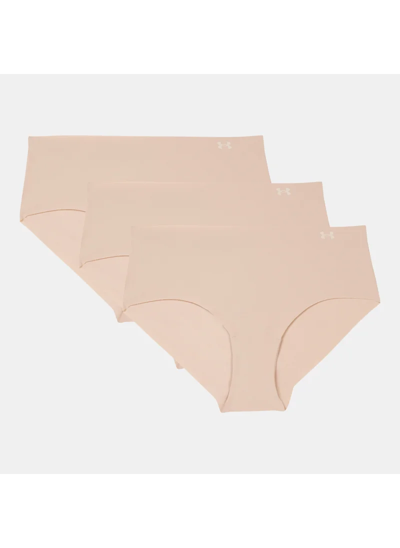 UNDER ARMOUR Women's Pure Stretch Hipster Briefs (3-Pack)