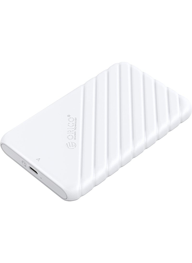 Orico Orıco Type-C To Type-C Usb3.1 Gen1 6gbps 2.5” Inch Sata SSD Hard Disk Box White  - Image 3