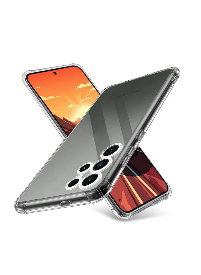 Wtech TPU Bumper Corners With Hard PC Case Cover For Samsung Galaxy S24 Ultra 5G 2024 Clear - Image 1