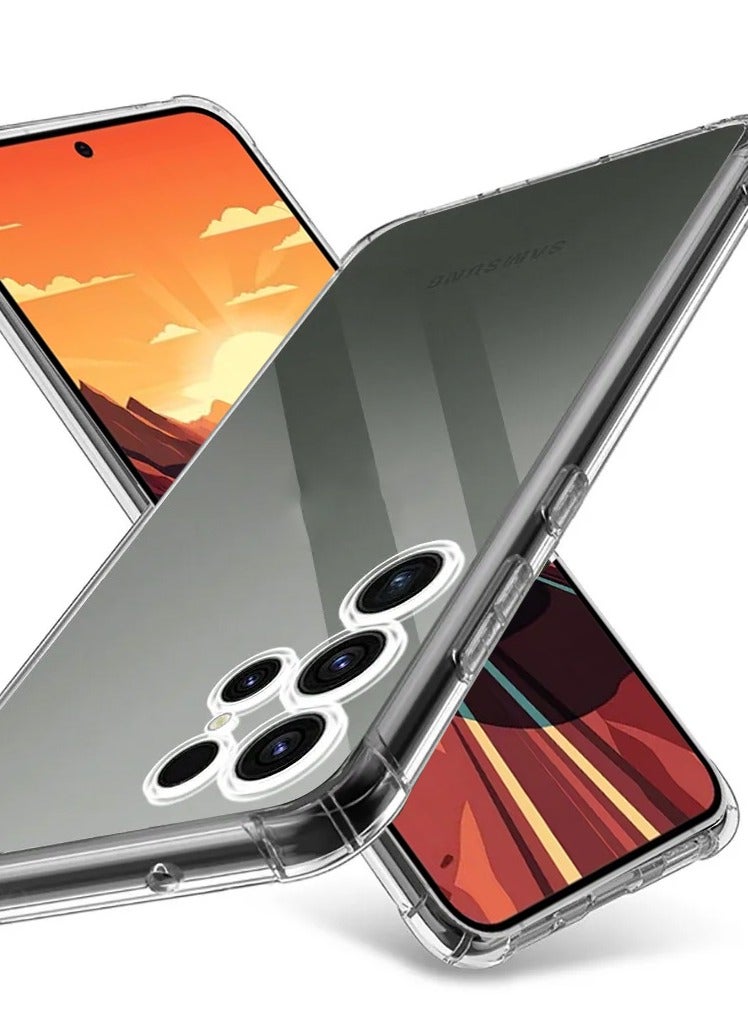 Wtech TPU Bumper Corners With Hard PC Case Cover For Samsung Galaxy S24 Ultra 5G 2024 Clear - Image 3