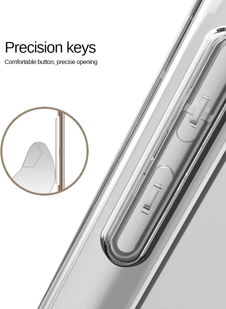 Wtech TPU Bumper Corners With Hard PC Case Cover For Samsung Galaxy S24 Ultra 5G 2024 Clear - Image 4